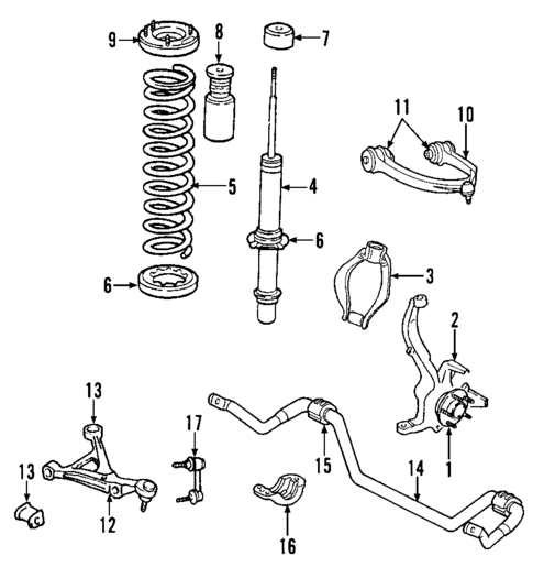 Front Suspension for 2009 Dodge Charger #0