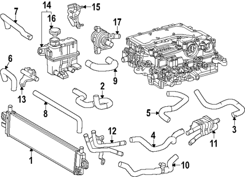 Radiator & Components for 2025 Toyota Tundra #1