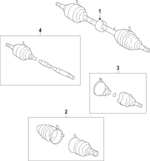 434200D450 - : Axle Assembly for Toyota Image