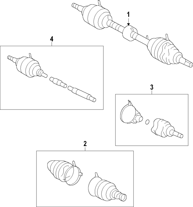 434100D471 - : Axle Assembly for Toyota Image