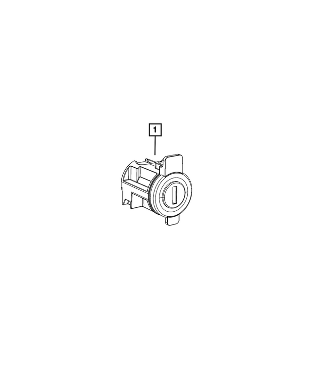 68683355AA - Doors, Door Mirrors and Related Parts: Door Lock Assembly Cylinder for Mopar Image