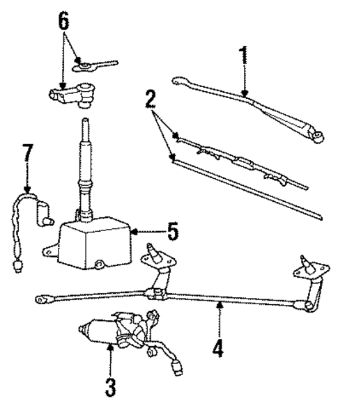 Wiper Components for 1992 Mitsubishi Precis #0