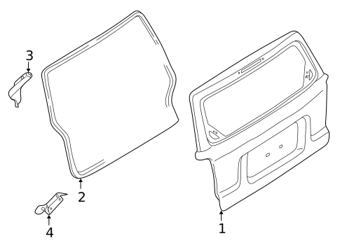 Gate & Hardware for 2007 Mercury Mariner #0