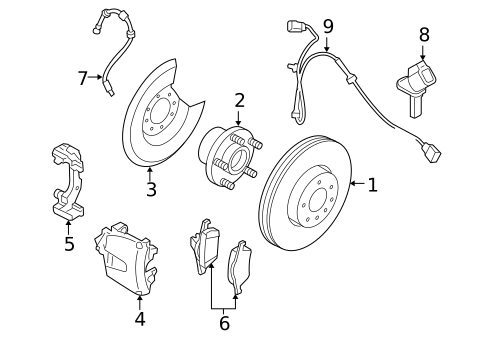 Front Brakes for 2008 Volvo C70 #0