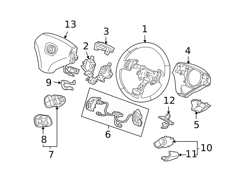 Steering Wheel & Trim for 2008 Acura TSX #0