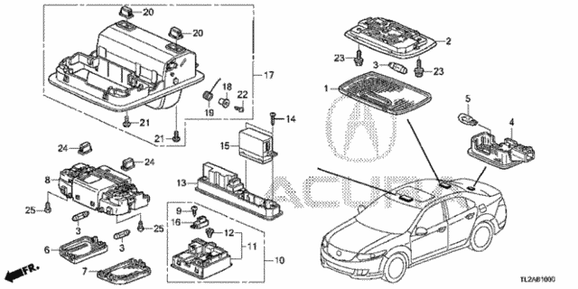 Interior Light for 2014 Acura TSX #0