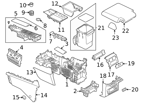Center Console for 2023 Land Rover Discovery #0