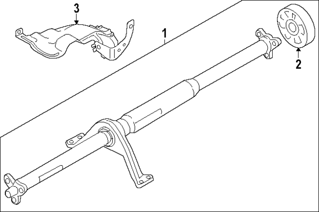 8Y0521101 - Universals &amp; Rear Axle: Drive Shaft for Audi Image