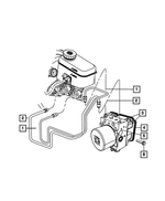 52129150AE - : Master Cylinder To Hcu Tube Assembly, Brake for Jeep: Wrangler, Wrangler JK Image