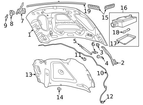 Hood & Components for 2013 Ram 1500 #0
