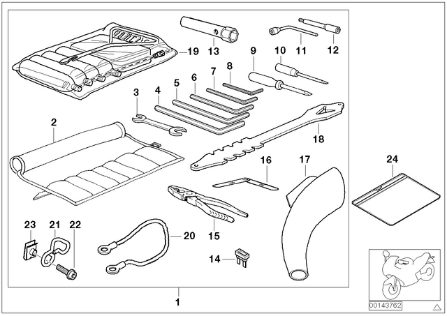 71117691416 - : Car Tool - K1200lt/Mue for BMW-Motorrad Image