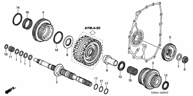 AT Mainshaft for 2003 Acura RSX #0