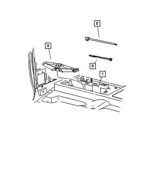 Jack Stowage for 2003 Dodge Dakota #1