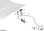 51237399286 - Bodywork: Lower Part of Hood Lock for BMW Image