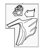 97050396501GRV - Body: Quarter Panel for Porsche: Panamera Image