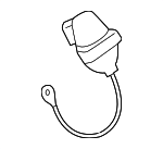 7PP971904C - : Drive Motor Battery Pack Charging Port Cover for Porsche: Panamera Image