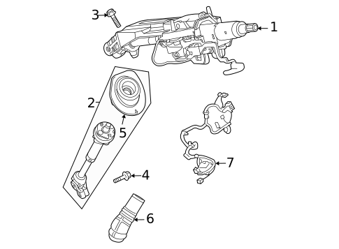 Steering Column Assembly for 2008 GMC Acadia #0