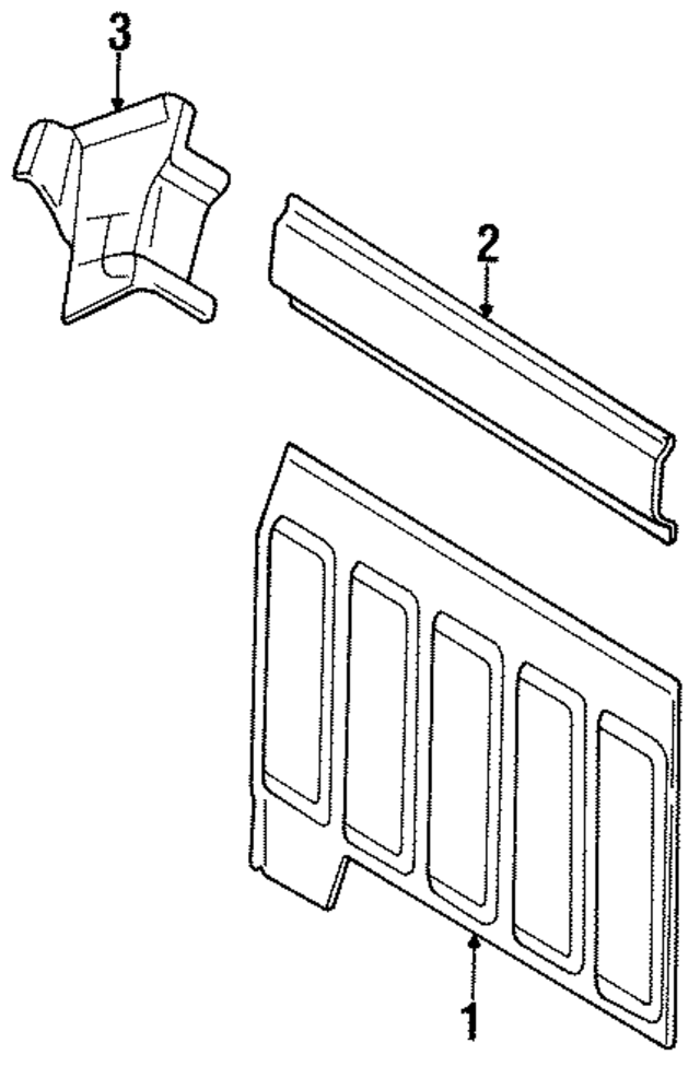 55275107 - Body: Back Panel for Mopar Image