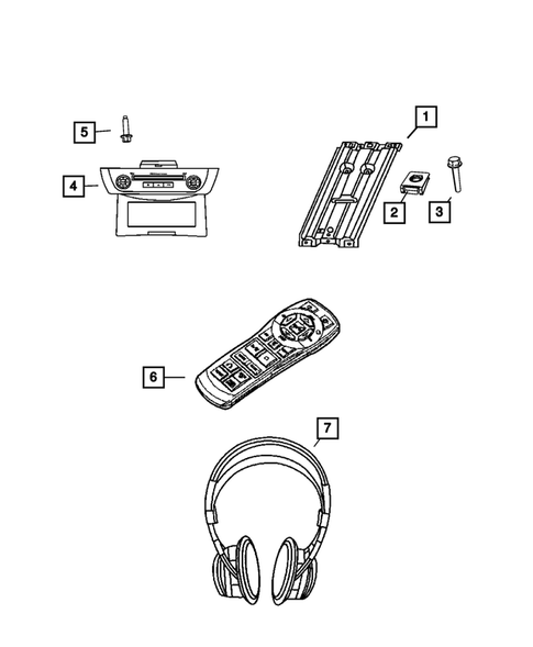 Radio, Antenna, Speakers, DVD, and Video systems for 2012 Ram 3500 #8