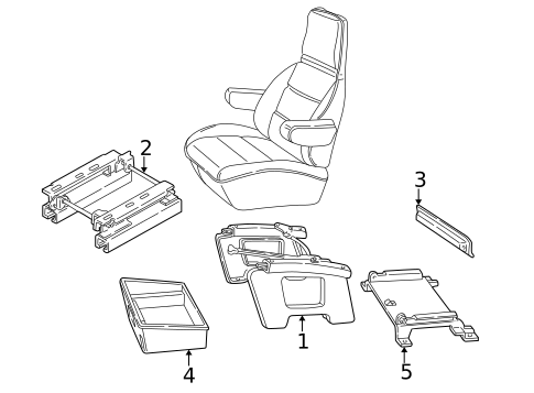 Seats & Track Components for 2001 GMC Safari #0