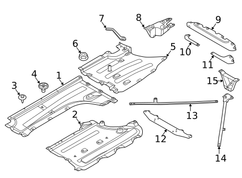 Under Cover & Splash Shields for 2021 BMW X3 #0
