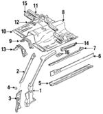 7531059F00 - : Side Member for Nissan Image