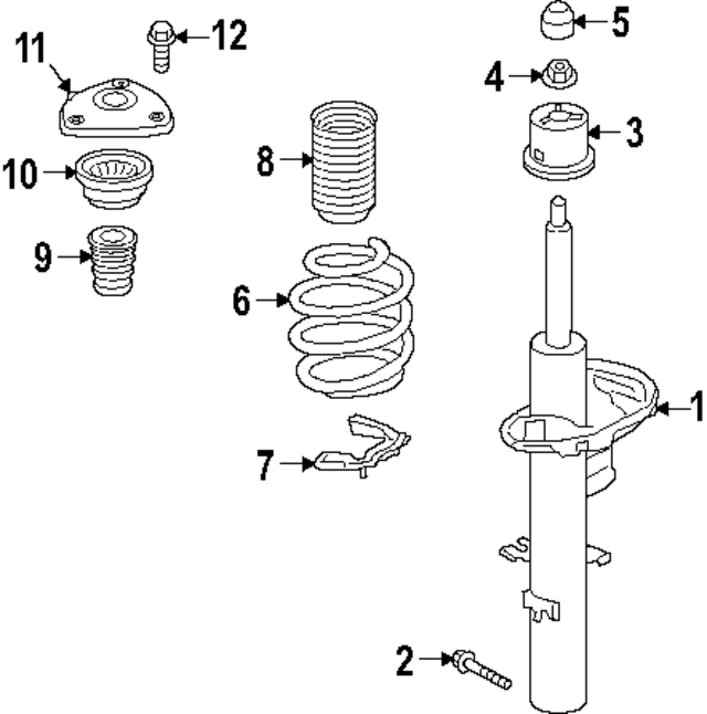 32416101 - Suspension: Coil Spring for Volvo: C40 Recharge, EC40 Image