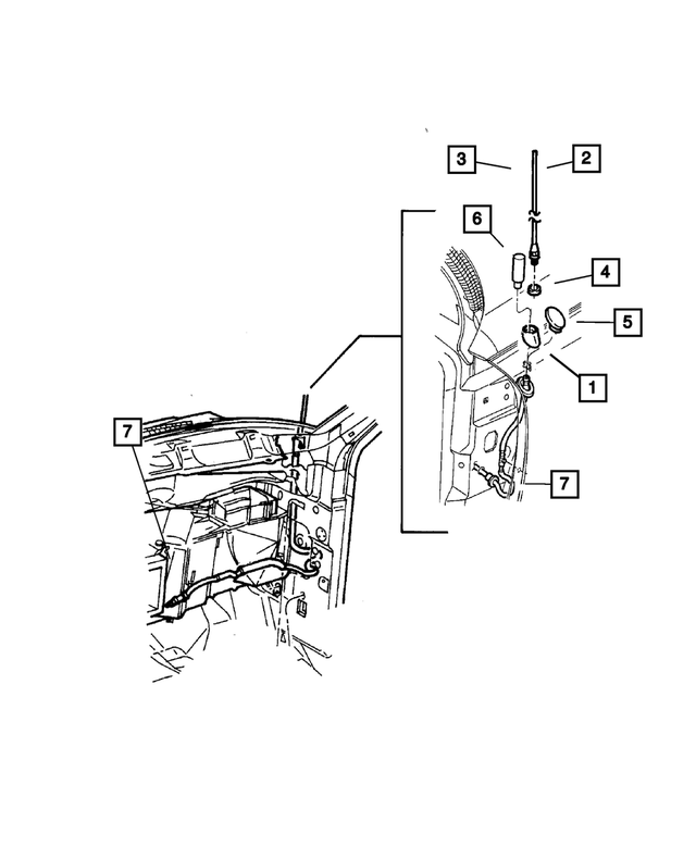 4685574 - Instrument Panel and Radios and Consoles: Antenna Mast for Mopar Image