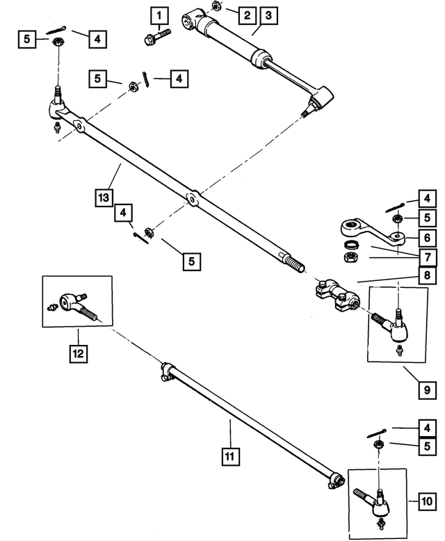 68053860AA - Steering: Steering Linkage Damper for Mopar Image