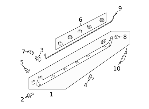 Exterior Trim - Pillars for 2011 Nissan Cube #0