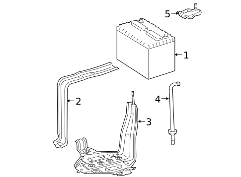 Battery for 2011 Toyota Camry #2
