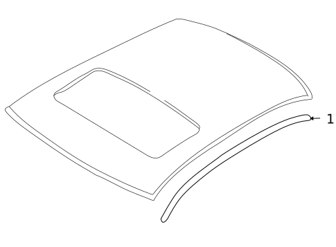 Exterior Trim - Roof for 2008 Mercury Sable #0