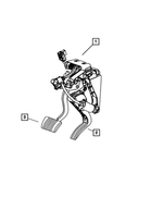 50010199AA - : Brake Pedal Pad for Mopar Image