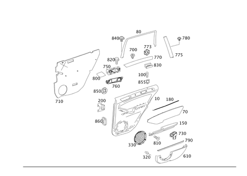 Door Paneling for 2010 Mercedes-Benz GL550 #0