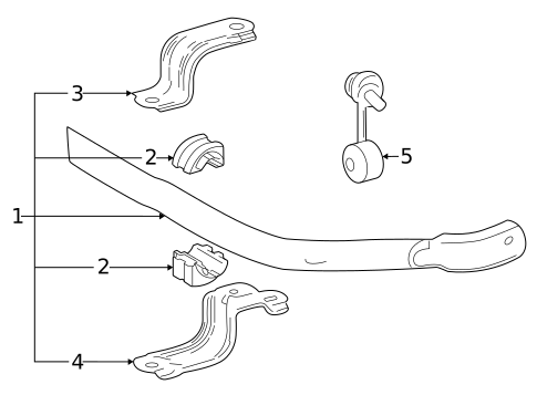 Stabilizer Bar & Components for 2023 Lexus LX600 #1