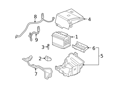 Battery & Related Components for 2011 Chevrolet Malibu #0