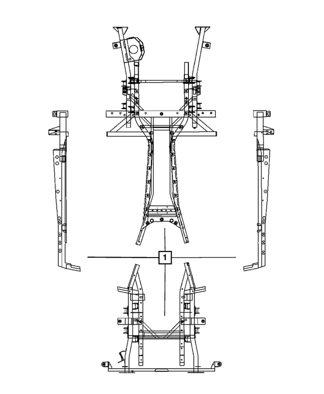 « 5181651AG – Frame, Bumper, and Fascia : Châssis Cadre pour Mopar Image »