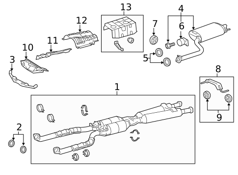 Exhaust Components for 2013 Lexus LS460 | Lexus of Stevens Creek Parts