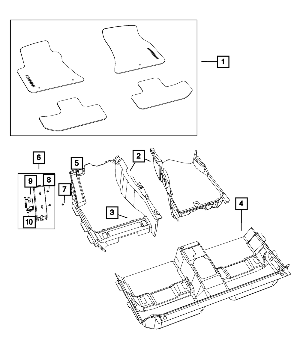 Mat-Floor - Mopar (6DW66DX9AB)