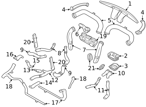 Ducts for 2003 Volvo XC90 #0