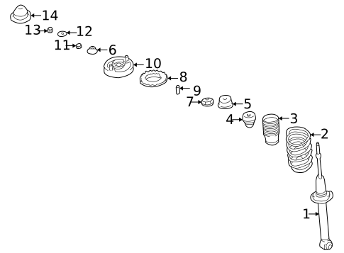 Shocks & Components for 2002 Mitsubishi Galant #0