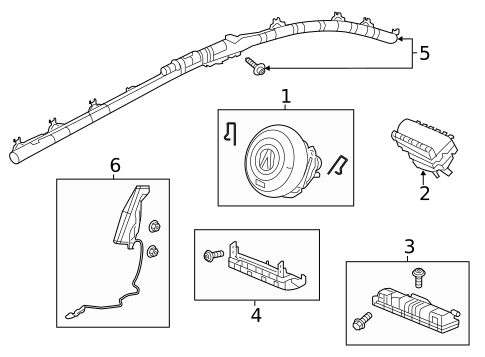 Air Bag Components for 2023 Acura MDX #0