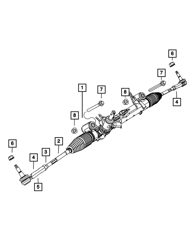 68244586AB - Steering: Rack And Pinion Gear for Mopar Image image