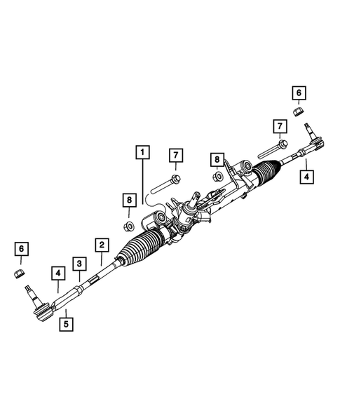 Steering Gear for 2017 Dodge Challenger #1