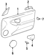 22600513 - Body: Door Trim Panel for Oldsmobile: Achieva Image