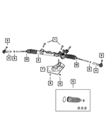 R5154519AC - Steering: Rack And Pinion Gear, Remanufactured for Mopar Image