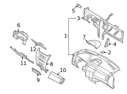 Instrument Panel for 2010 Ford Focus #0
