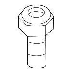 32106765080 - Steering: Outer Tie Rod Bolt for BMW: 1 Series M, 128i, 135i, 135is, 228 xDrive Gran Coupe, 228i, 228i Gran Coupe, 228i xDrive, 228i xDrive Gran Coupe, 230i, 230i xDrive, 320i, 320i xDrive, 325i, 325xi, 328d, 328d xDrive, 328i, 328i GT xDrive, 328i xDrive, 328xi, 330e, 330e xDrive, 330i, 330i GT xDrive, 330i xDrive, 330xi, 335d, 335i, 335i GT xDrive, 335i xDrive, 335is, 335xi, 340i, 340i GT xDrive, 340i xDrive, 428i, 428i Gran Coupe, 428i xDrive, 428i xDrive Gran Coupe, 430i, 430i Gran Coupe, 430i xDrive, 430i xDrive Gran Coupe, 435i, 435i Gran Coupe, 435i xDrive, 435i xDrive Gran Coupe, 440i, 440i Gran Coupe, 440i xDrive, 440i xDrive Gran Coupe, 530i, 530i xDrive, 540i xDrive, 550e xDrive, 840i, 840i Gran Coupe, 840i xDrive, 840i xDrive Gran Coupe, ActiveHybrid 3, i4, i5, iX, M2, M235i, M235i xDrive, M235i xDrive Gran Coupe, M240i, M240i xDrive, M3, M340i, M340i xDrive, M4, M440i, M440i xDrive, M5, M8, M8 Gran Coupe, M850i xDrive, M850i xDrive Gran Coupe, X3, X4, X5, X6, X7, XM, Z4 Image