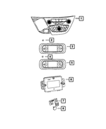 7KC301X8AC - Air Conditioners and Heaters: Vehicle Feature Controls Center Stack for Mopar Image