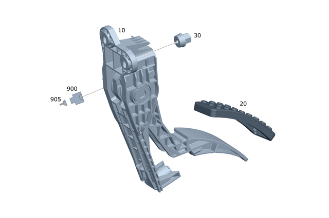 164300000464 - Control: Accelerator Pedal for Mercedes-Benz Image image